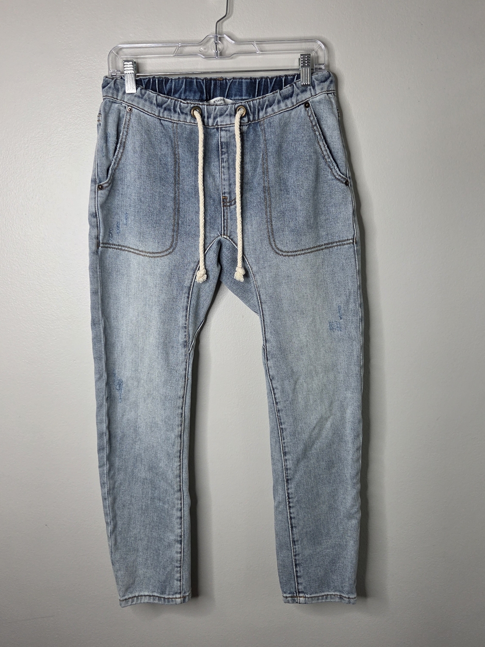 One Teaspoon Shabbies Low Waist Drawstring Boyfriend Jeans